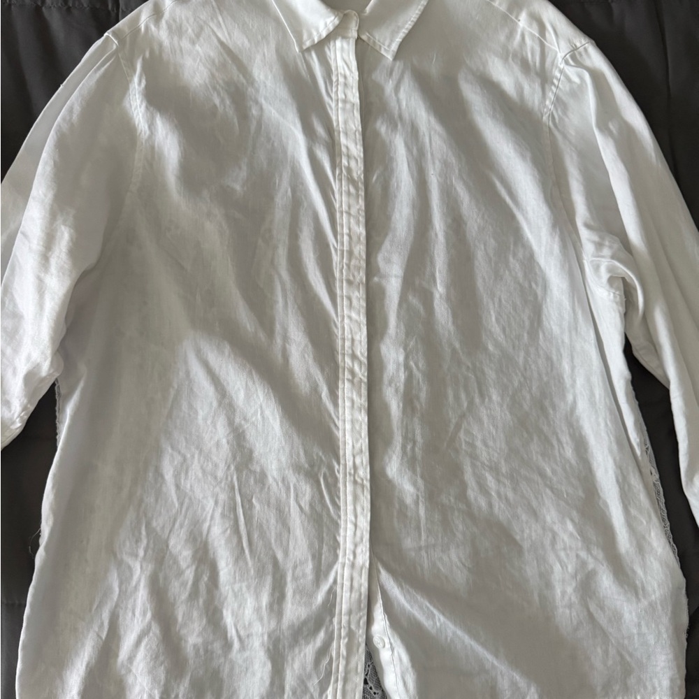 H&M White Button Down Shirt